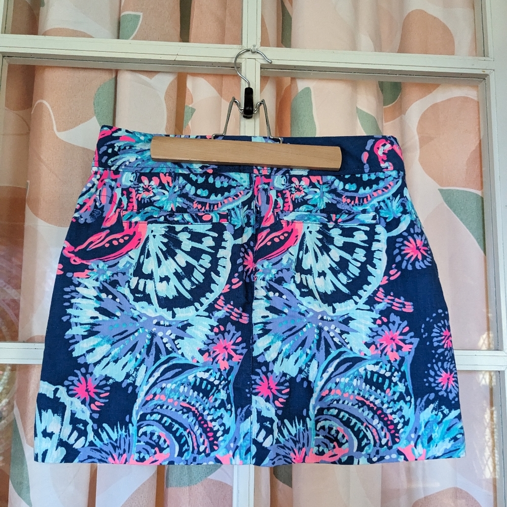 Lilly Pulitzer Nicki Skort in Deep Indigo Gypsea Girl - Picture 5 of 9